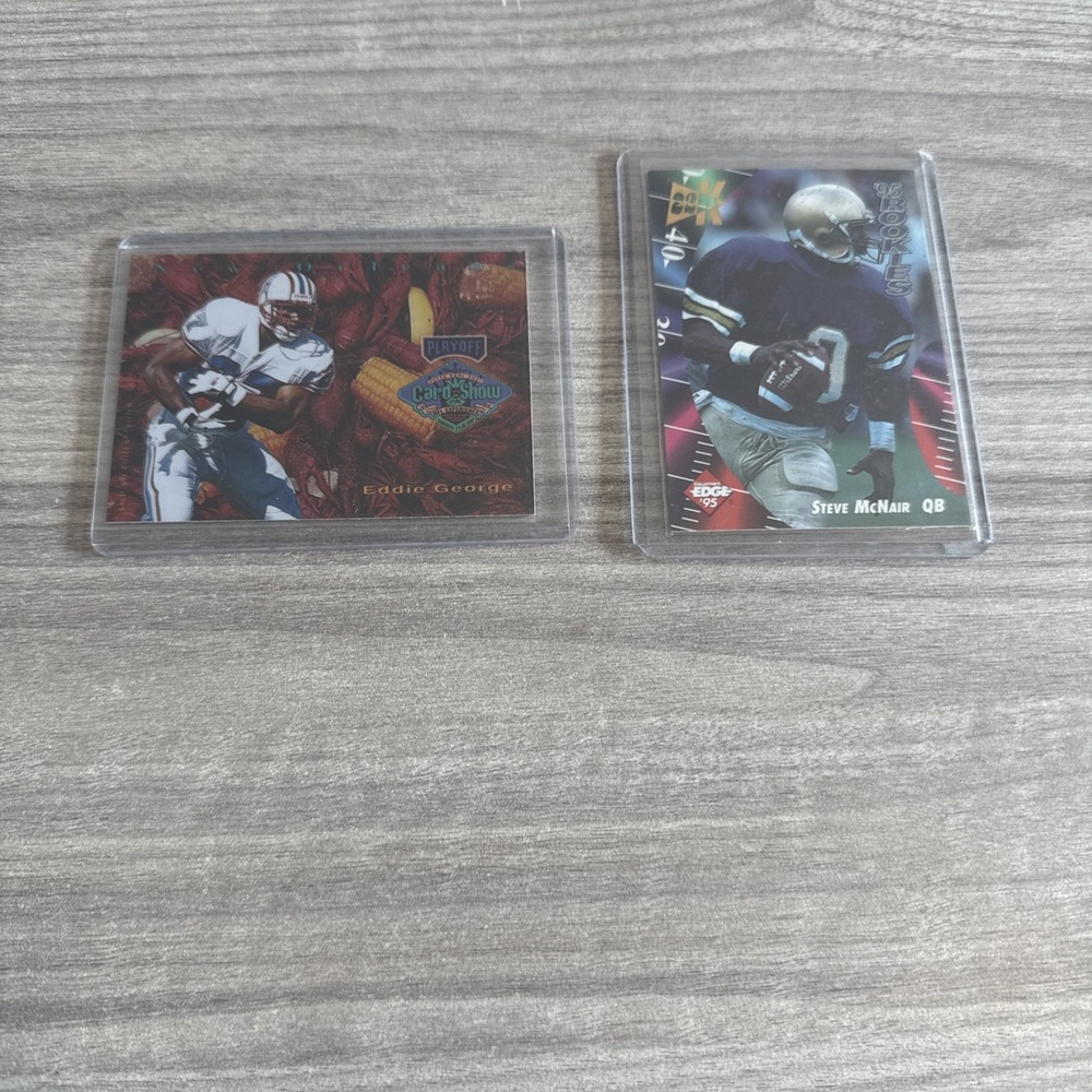NFL Tennessee Titans Rookie Football Card Lot Steve McNair Eddie George Oilers